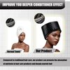 Heat Cap for Deep Conditioning, Thermal Steam Cap for Hair Treatment, Hair Steamer for Black Natural Hair, 10-Level Quick Heating Caps for Home Use.