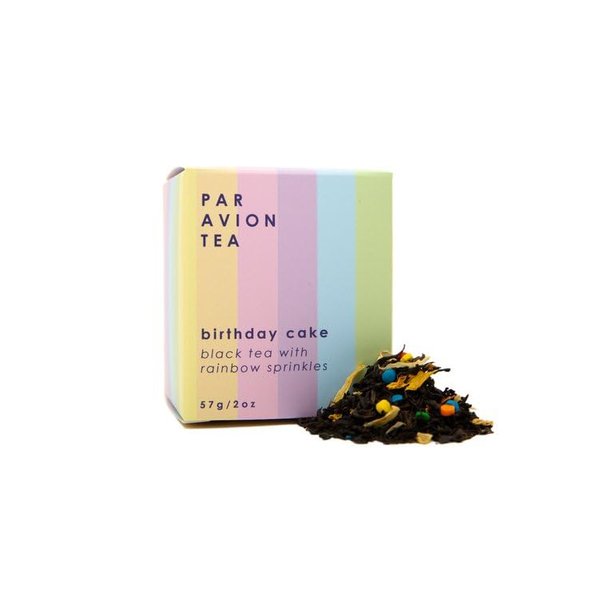 Par Avion Tea Birthday Cake Tea - Loose Leaf Tea With Sprinkles - 2 oz