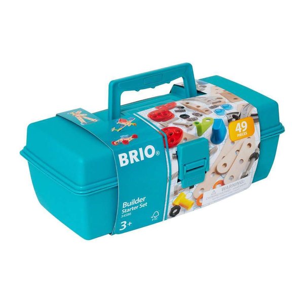 BRIO Builder 34586 - Comprehensive 49 Piece STEM Building Set | Enhanced with Wood and Plastic Pieces | Ideal Learning Toy for Kids Aged 3 and Up | FSC Certified
