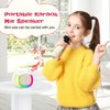 LENRUE Karaoke Machine for Kids with 2 Wireless Microphone, 4 Magic Voices, Karaoke for Girls Boys, Best Birthday Gifts for Kids 4, 5, 6, 7, 8, 9, 10, 11, 12+ (Beige 1 Mic)