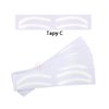 10pairs Airbrush Eyebrow Stickers Eyebrow Auxiliary Sticker Disposable Microblading Eyebrow Stencil Shaping Sticker for Brow Shaping (White-Type C)