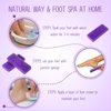 Batiyeer 100 Pcs Pumice Stone for Feet Scrubber Dead Skin Disposable Foot Pumice Foot Shower Scrubber Foot Scrubber for Heel Cuticle Callus Remover Bath Spa (Purple)