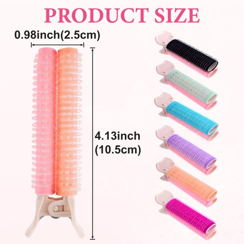 SmallCat 6pcs Volumizing Hair Clips, Volume Clips for Hair, Root Lifting Hair Clips, Fluffy Hair Volumizer Clips, hair volume clip for Women, Girls - 6 Colors