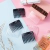 OIIKI Plastic Hair Side Comb Clips 30pcs, Mini 9 Teeth French Twist Hair Comb, Bridal Wedding Decorative Veil Hair Combs for Women Girls Hair Styling Accessories (Black & Clear)