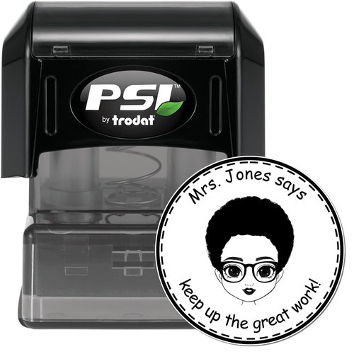 Customizable Emoji Motivational Stamp - Personalized Teaching Aid for Religious Education Teachers, Pre-Inked and Reusable - Ideal for Classroom Motivation and Personalized Feedback