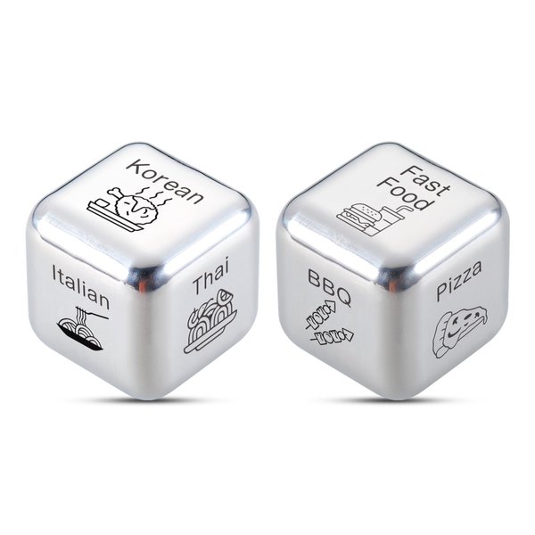 What to Eat for Dinner Dice, Dinner Dice, Whats for Dinner Dice, Food Dice, Christmas Stocking Stuffers, Anniversary for Men Women Him Her Fathers Day from Wife Wedding Gifts for Couple