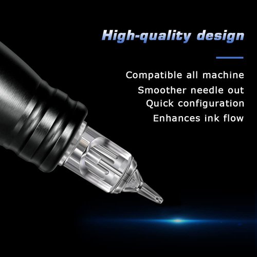 Tattoo Cartridge Needles, CINRA 60Pcs Mix Size Tattoo Cartridge Needles 3RL 5RL 7RL 9RL 5RS 7RS 9RS 5M1 7M1 9M1 7RM 9RM Round Liner Shader Magnum Cartridge Needles for Tattoo Machine