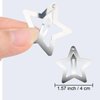 20 Pcs 1.65" Star Hair Clips Snap Star Hair Accessories Non Slip Star Clips Silver Metal Hair Clips Star Hair Barrettes Cute Hair Clips for Women (20, 1.65")