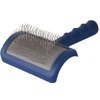 Show Tech Tuffer Than Tangles Slicker Brush for Dog Grooming with Long, Soft Pins, Medium Size, Perfect for Doodle Breeds, Angled Pins for Dematting, Remove Undercoat, Comfort Grip Handle