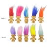 100PCS Mini Troll Dolls, PVC Vintage Trolls Lucky Doll Mini Action Figures 1.2" Cake Toppers Chromatic Adorable Cute Little Guys Collection, School Project, Arts Crafts, Party Favors
