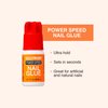 GOLDFINGER Power Speed Nail Glue, Ultra Hold, Precision Tip Nozzle Nail Adhesive, Quick & Fast Set in Seconds, Perfect for Bond & Repair Artificial & Natural Nails (2pcs)