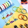 Aoriher 48 Pcs Race Car Birthday Party Favors Racing Rubber Bracelets and Car Theme Keychains Racing Party Goodie Bag Fillers Classroom Rewards for Girls and Boys Birthday Party Decoration Supplies