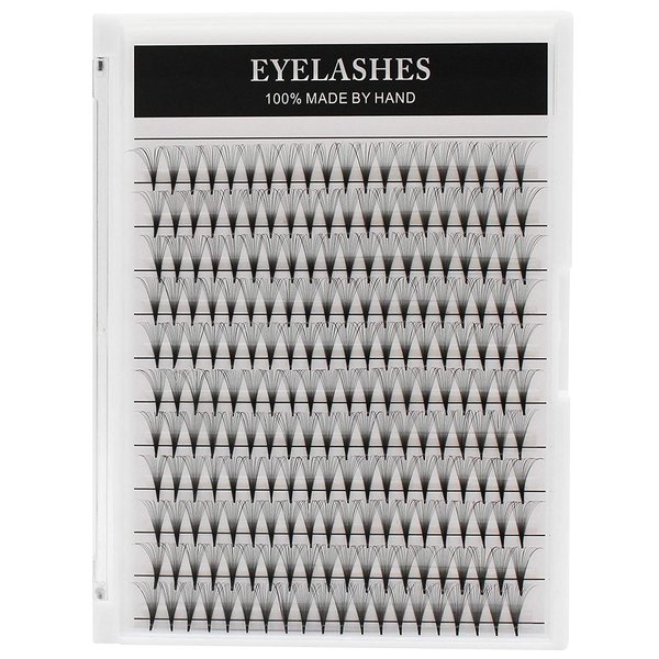 Dedila 220Pcs -Long Stem 14D Wide Fans Premade Volume Eye Lashes Extensions Thin Base Natural Long Individual False Eyelashes Soft and Lightweight Cluster Lashes 10-18mm to Choose (18mm)