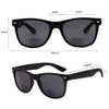 VITENZI Bifocal Sunglasses for Men and Women Classic Reading Sun Tinted Glasses with Readers - Rimini in Black 2.50