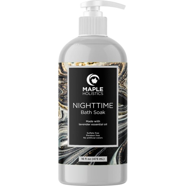Luxury Nighttime Bubble Bath for Women - Aromatherapy Sleep Bath Soak for Women Relaxing and Nourishing Vegan Formula with Lavender Essential Oil and Shea Butter - Sulfate Paraben and Phthalate Free