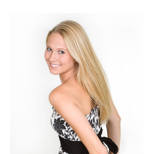 TRESSMATCH® 20"-22" Clip in Remy Human Hair Extensions Thick to Ends Ginger Blonde Highlights (Color #27B/613)10 Pieces(pcs) Full Head Set(160grams)