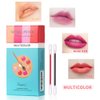 FLIPNEX 20Pcs Cotton Swab Tattoo Lipstick, Tattoo Lipstick Cotton Swab Lip Tint, Waterproof and Long Lasting Liquid Non-Stick Portable Lip Gloss (Multicolor)