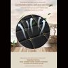 Car Seat Covers Auto Cushion Vehicle Long Rear Seat Chair Cover Protective Mat pad for Baby, SUV, Skin-Friendly Golden Embroidery Thread (Black-Rear)