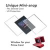 Mage Tech Commander Deck Box Lite - Card Display with Mini Snap Card Holder & Removable Cover, Fits 100+ Single-Sleeved Cards, Ideal for MTG, PTCG, OPCG, SWU & More(Red)