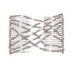 LOVEF 2pcs Fashion Magic Beaded Elasticity Double Hair Comb Clip Stretchy Women Hair Accessories