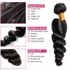 10A Human Hair Bundles Brazilian Loose Wave 3 Bundles 100% Unprocessed Virgin Remy Human Hair Loose Wave Bundles Loose Wave Human Hair Weave Bundles Natural Color Remy Human Hair Extensions