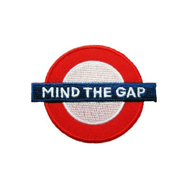 London Sign Logo "Mind the Gap" Iron on Patches