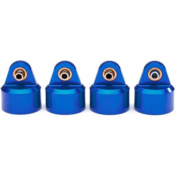 Traxxas 8964x Shock Caps, Aluminum (Blue-Anodized), Gt-maxx� Shocks (4)
