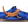 Hammock for Bearded Dragons, Starry Night fabric with suction cup hooks