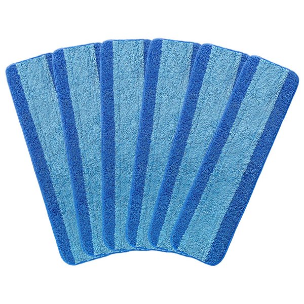 6 Pack Microfiber Mop Pads for Bona Microfiber Cleaning Pad Compatible with Bona Mop for Hardwood Floor 18 Inch