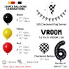 DEAPEICK 134pcs Race Car Balloon Birthday Party Supplies Decorations for Boys - Racing car Theme Party Supplies Happy Birthday Racecar Number Balloons Garland Kit Birthday Party (Arch, 6)