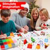Christmas Fuse Beads Kit, 7000PC 5MM Melty Beads Set, Iron Melting Beads Christmas Craft Kit with Pegboards,Ironing Paper, 34 Christmas Patterns, Arts and Crafts Set for Boys Girls Christmas Birthday