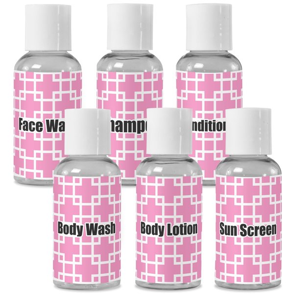 YouCustomizeIt Personalized Linked Squares Travel Bottles