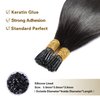 Sunya I Tip Hair Extensions Human Hair 18 Inch Itip Hair Extensions Human Hair Natural Black I Tip Hair Extensions Pre Bonded Real Itip Human Hair Extensions 40g/50Strands