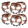 Tiger Face Tattoos, 6-Sheet Tribal Tiger Temporary Face Tattoo Kits, Tiger Head Body Decal Set for Men Women Adults Kids Halloween Costume Accessories and Parties