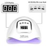 UV LED Nail Lamp 150W, Professional Nail Dryer Gel Polish Light, UV Nail Light with 4 Timer Setting, Nail Polish Curing Gel LED Dryer, Professional Nail Art Tools with Automatic Sensor