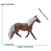 MODEBESO® Realistic Animal Figures Playset,Horse Figurines,Hand Painting Horse Figures,Educational Toy,Cake Toppers Christmas Birthday Gift for Kids Todllers (Haflinger Stallion)