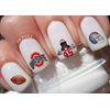 Ohio State Water Nail Art Transfers Stickers Decals - Set of 38 - A1359