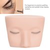 TARSHYRY Lash Mannequin Head with 3 Lash Layers,Soft-Touch Silicone Eyelash Extensions Training Head,Removable Flat Head Doll Head for Eyelash Extensions Practice,Makeup (White Skin)