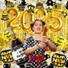 Yoidsan New Years Eve Party Supplies 2025 Happy New Year Decorations, 66Pcs New Years Kit with New Year Banner, Fringe Curtains, Foil Balloons, Happy New Year Hanging Swirls for Happy NYE
