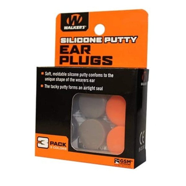 Walker's Silicon Ear Plug Pack - Orange/Flat Dark Earth