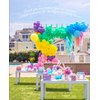 MintieJamie Handle Cardboard Treat Boxes 6.25 X 3.5 X 3.5 Inches, Pack of 12pcs Pastel Color Cute Birthday Boxes, Party Favor Gifting Gable Boxes