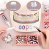8500 PCS Flatback Rhinestones for Crafting and 3PCS B7000 Glue (Pack 1), 2 Boxes of Rainbow Resin Rhinestones Gems Charms for Bedazzling DIY Crafts Fabric Clothing Tumblers Shoes Nail Art