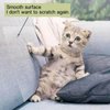 YODEWA Cat Scratch Furniture Protector No Pins Single Side Smooth Clear Anti Cat Scratching Furniture Couch Protector from Cat Claws for Faux Leather Couch/Microfiber/Velvet Sofa -10 Sheets 17"x12"