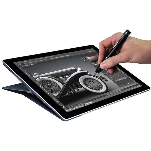 Broonel Silver Fine Point Digital Active Stylus Pen Compatible with The Fire Tablet with Alexa, 7" Display, 8 GB, Black, Blue, Magenta, Tangerine