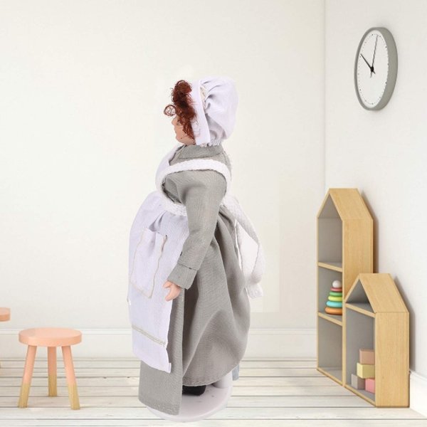 Miniature Dollhouse Accessories Porcelain Doll Dollhouse Miniature Ceramic Doll People for Dollhouse(Chef)