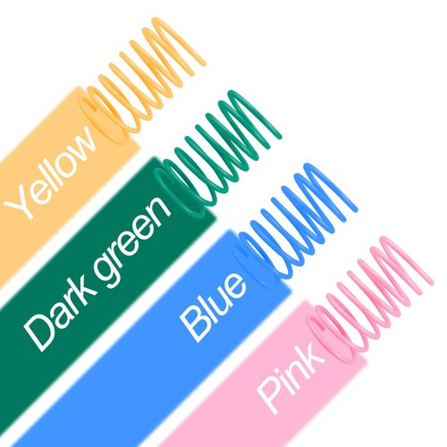 Andiker Cat Spring Toys, 12pcs Colorful & Durable Wide Plastic Cat Toys for Indoor Cats to Play to Release Energy and Keep Fit Bounce Interactive Cat Toy for Swatting, Biting, Hunting Kitten Toys (M)