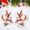 1 Pair Christmas Hair Clips for Women Girls - Reindeer Hair Clip Deer Horns Barrettes Holiday Xmas Hair Accessories (Bow Tie)