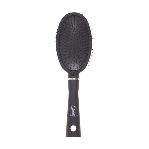 Goody Detangle It Oval Hair Brush - Black, Custom Style Detangler Brush with Flexible Bristles for Tangles & Knots, Brush for Fine Hair