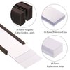 30 Pcs Magnetic Labels Magnetic Tool Box Labels Holders with 30 Pcs Protective Films and 60 Pcs Replacement Paper Strips Blank Magnetic Shelf Rack Labels for Shelf Bin (3 x 0.8 Inch)