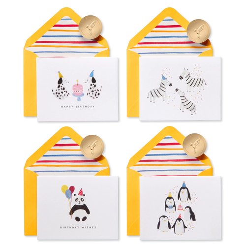 Papyrus Blank Birthday Cards, Party Animal (20-Count)